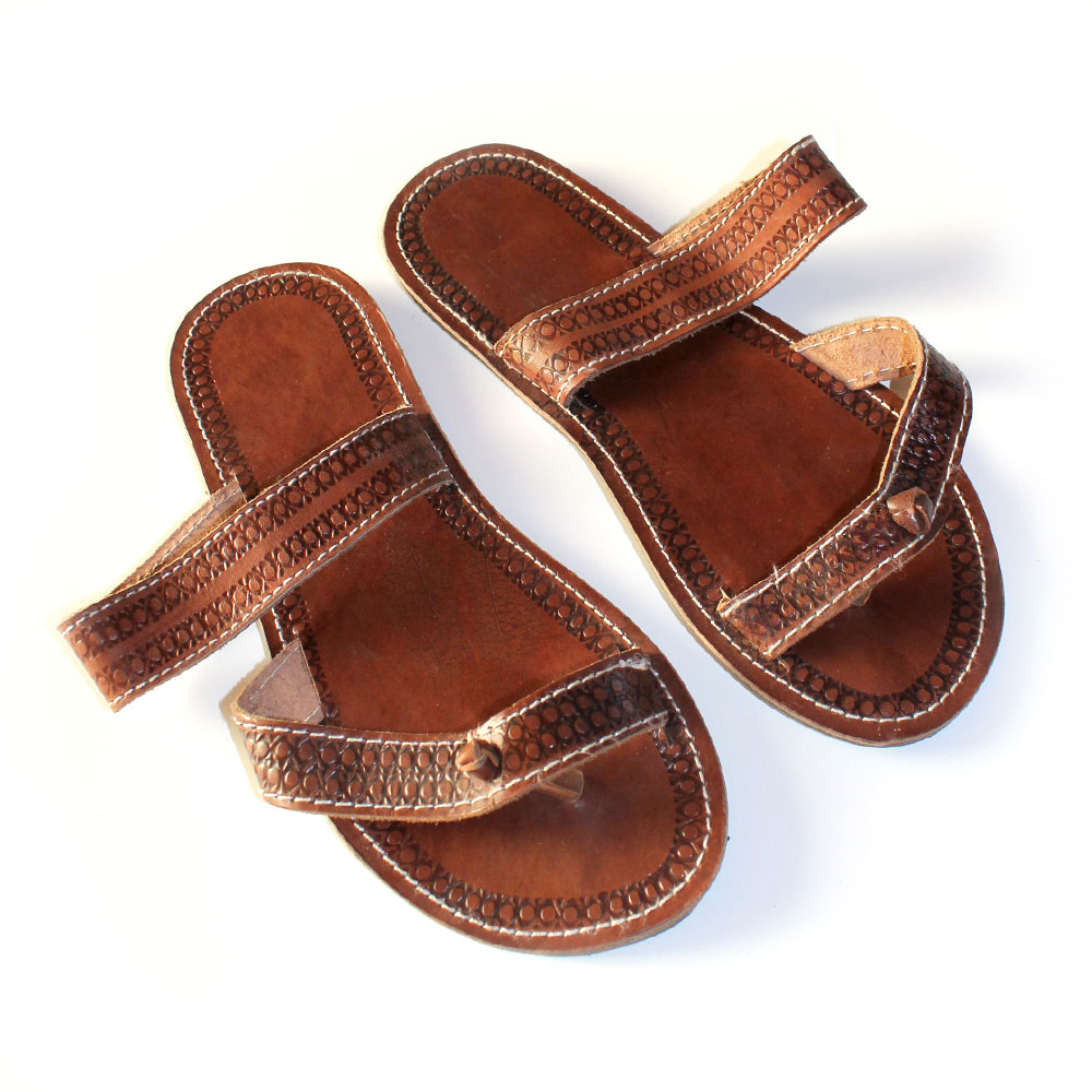 Leather Sandals - Size 42 | Black Malaika