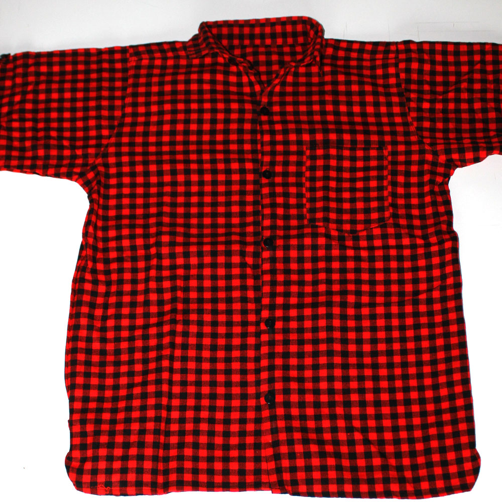 Traditional Red Maasai Shirt | Black Malaika
